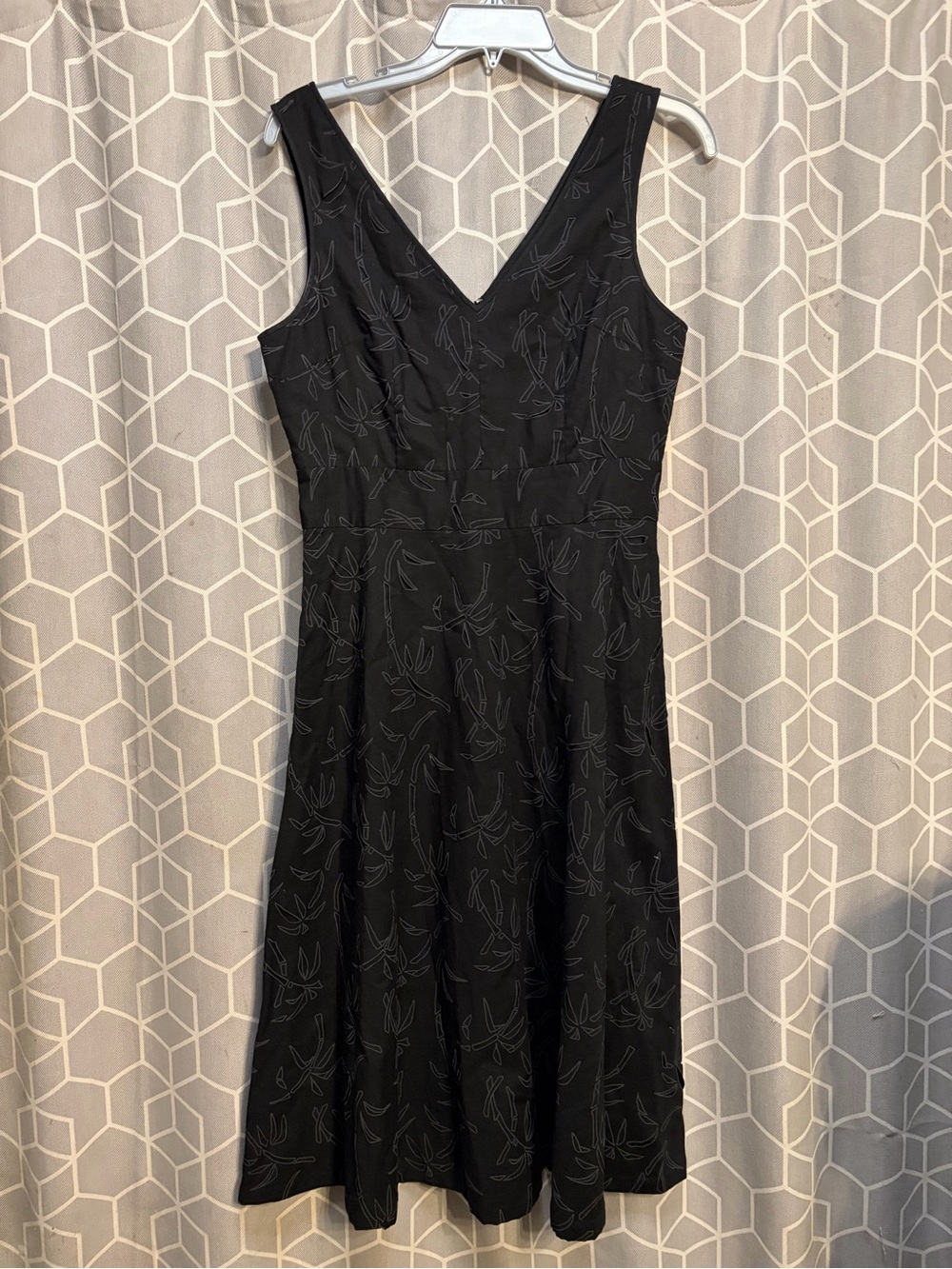 J. Crew Black V-Neck Sleeveless A-Line Dress